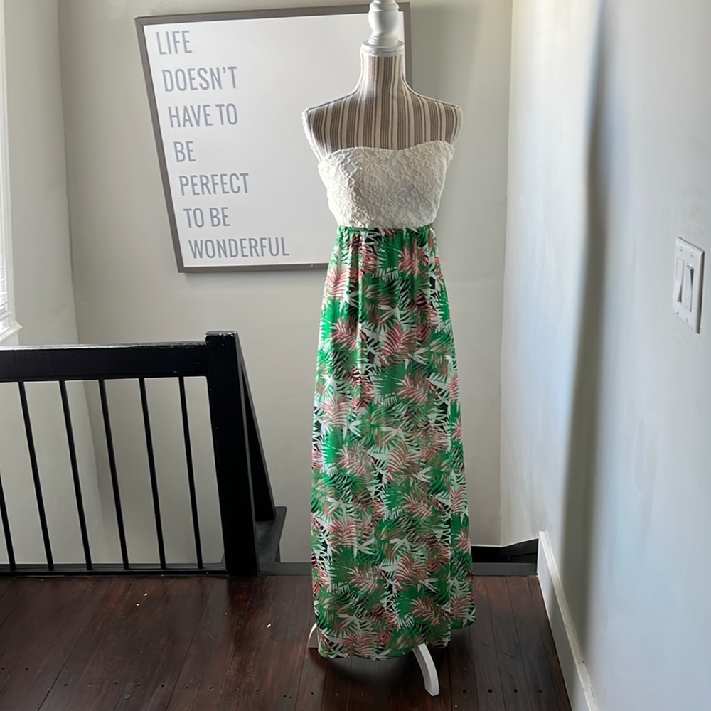 Tropical vacation maxi dress